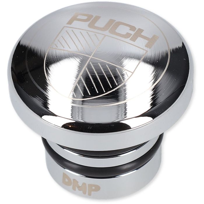 Puch Maxi Tankdæksel - Chrome Med Puch Logo